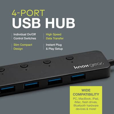 Knox Gear 4-Port USB 3.0 Hub image 8