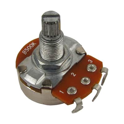 Musiclily Metric Full Size 18mm Split Shaft Linear Taper B500K Guitar Pot Potentiometers (Pack of 2) image 3