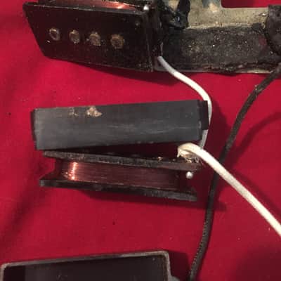 Vintage Fender Precision Bass Pickup Pre CBS 1962 1963 1964 Black Bottom image 3