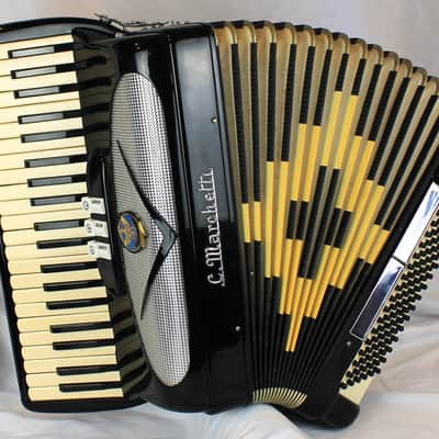 7733 - Black C. Marchetti Piano Accordion LM 41 120 image 1