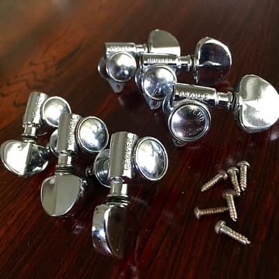 Grover Pat pend PAF rotomatic Milk Bottle Tuners Les Paul Es-335 Original Vintage 1960 chrome image 1
