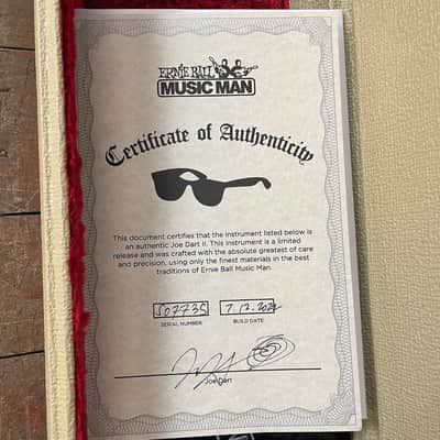 Ernie Ball Music Man Joe Dart II Limited 60/100 image 9