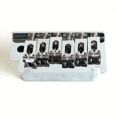 Chrome Stratocaster Style 2 Point Bridge Tremolo System image 5