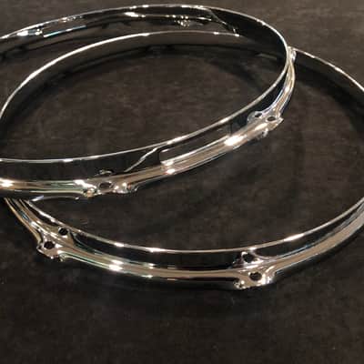 Gretsch 14" 302 Double Flange Snare Drum Hoops Top & Bottom 8-Lug image 4