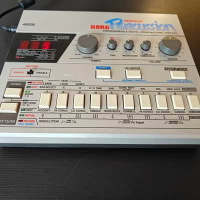 Korg DDM-220 Super Drums Drum Machine 1980s - Black image 6