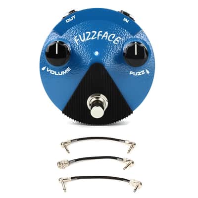 Dunlop FFM1 Silicon Fuzz Face Mini Fuzz Face Mini Pedal with 3 Patch Cables - Silicon Transistor image 1