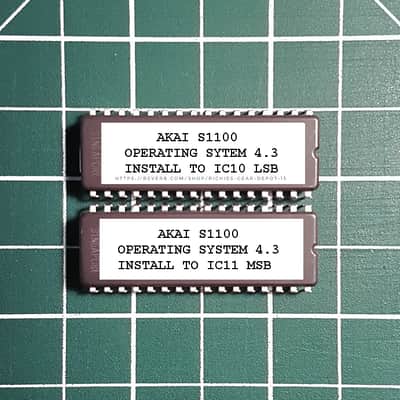 Akai S1100 OS v4.3 EPROM Firmware Upgrade SET