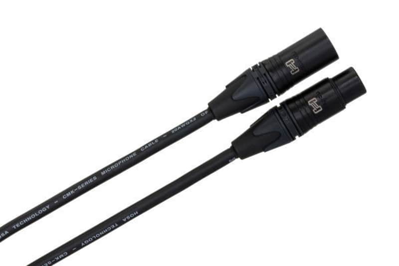 Hosa CMK-003AU Edge Microphone Cable Neutrik XLR3F to XLR3M 3ft image 1