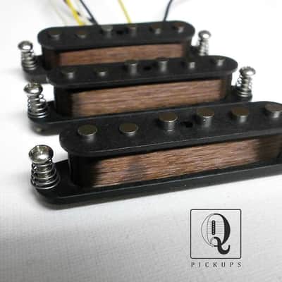 Stratocaster HAND WOUND Coil TaP A5 Guitar Pickups SET Hand Wound Q Big Tone Mid Scooped Fits Fender Mayer Dipper image 1