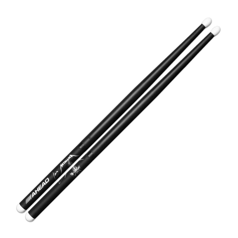 Ahead ALU-SG Lars Ulrich Scary Guy Drum Sticks With Silver Logo image 1