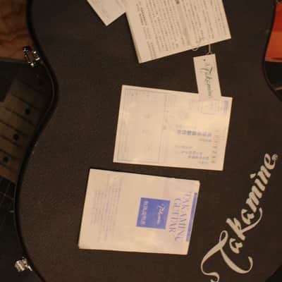 Takamine PT-106 auditorium electro 1998 - black - japan import image 16
