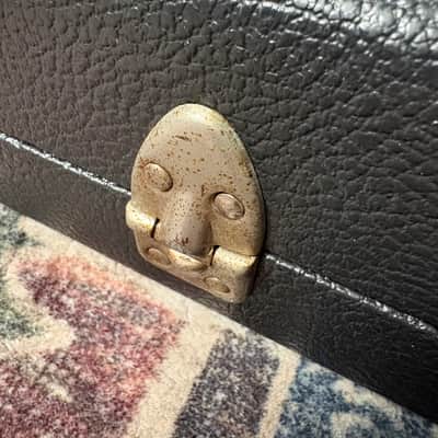 1970s-1980s Fender Mustang Musicmaster Lead I II III Vintage Black Tolex Hardshell Case! image 6