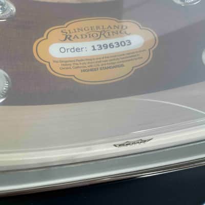 ~NEW~ Slingerland RadioKing Artist Series 5.5x14 Mahogany/Poplar Snare Drum in Black Diamond Pearl with Nickel Hardware image 10