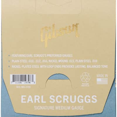 Gibson Earl Scruggs Banjo String Set Signature Medium Gauge image 2