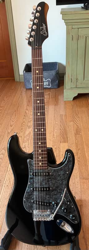 Suhr Custom Shop Classic S SSS Black with Rosewood Fretboard, w HSC image 1