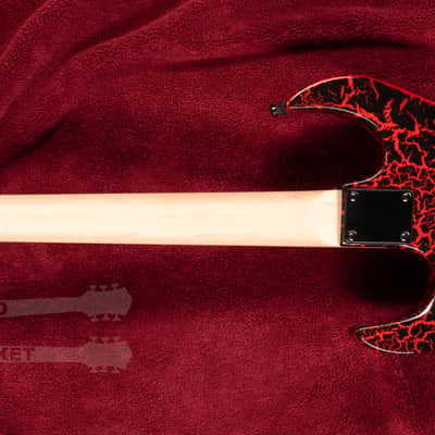 B.C. Rich Gunslinger Retro II with Floyd Rose - Red Crackle image 14