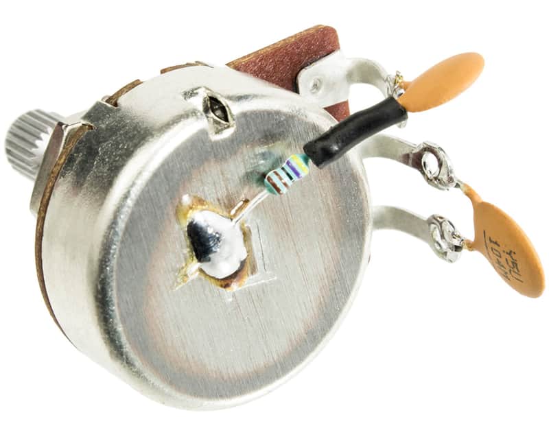 Prewired Greasebucket Tone Pot, Bourns 250k Split Shaft image 1