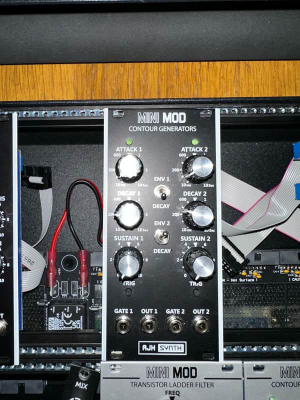 AJH Synth MiniMod Dual Contour Mini Moog Inspired Envelope Generator Eurorack Module image 1