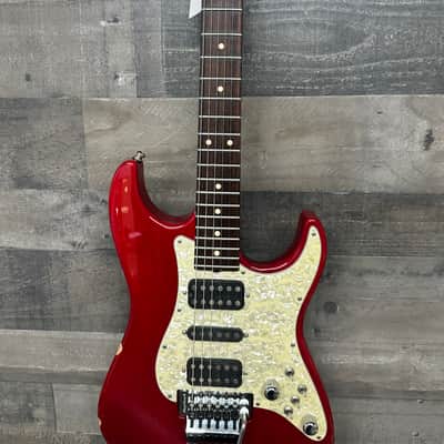 1997 Tom Anderson Classic Red Solid Body Electric Guitar, Serial #11-9-97N image 4