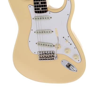 Fender Yngwie Malmsteen Stratocaster Electric Guitar Scalloped Rosewood FB, Vintage White image 3