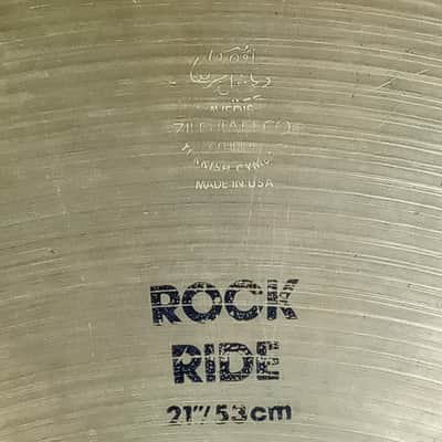 *Zildjian 21" 80s Vintage "Rock Ride" 3230g Avedis Turkish B20-Bronze Cymbal USA image 2