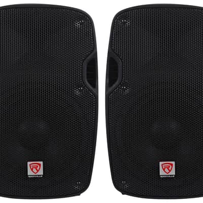 2) Rockville SPG88 8“ Passive 800W DJ PA Speakers ABS Lightweight Cabinet 8 Ohm image 1