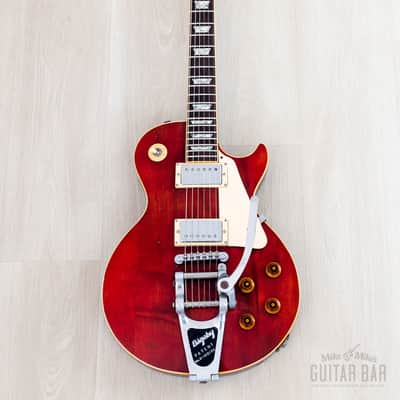 1975 Gibson Les Paul Deluxe Vintage Guitar Cherry, Humbucker Conversion w/ 57 Classic PAFs, Bigsby B7 & Case image 2