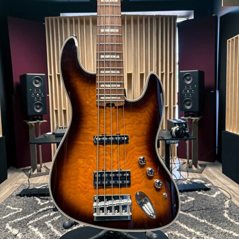 Tribe Wizard 5 Bass-Tobacco Burst-PF Neck image 1