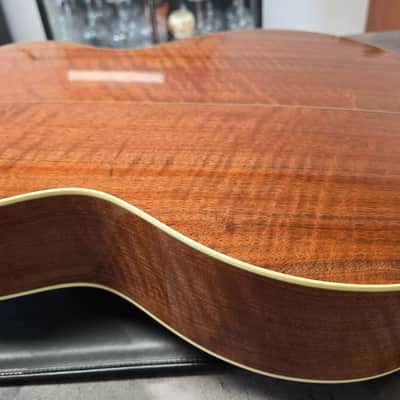 Taylor W-14 PRESENTATION SERIES 1 of 1 USA 1998 FLAME WALNUT KUJO Custom Shop Masterbuilt Acoustic Guitar W14 K14 K Master Built GA Grand Auditorium TIME CAPSULE CASE QUEEN RARE! RARE! RARE! image 21