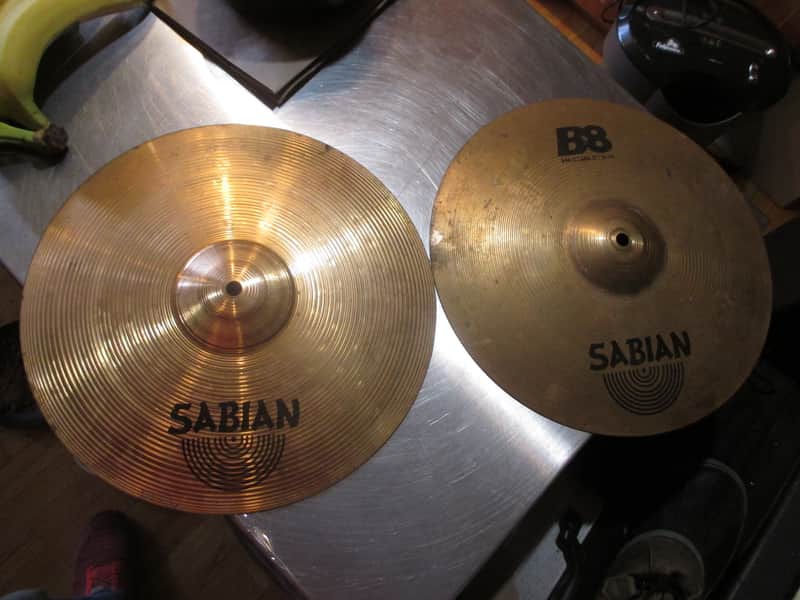 Sabian 14" B8 Hi-Hat Cymbals (Pair) 2011 - Present - Natural image 1