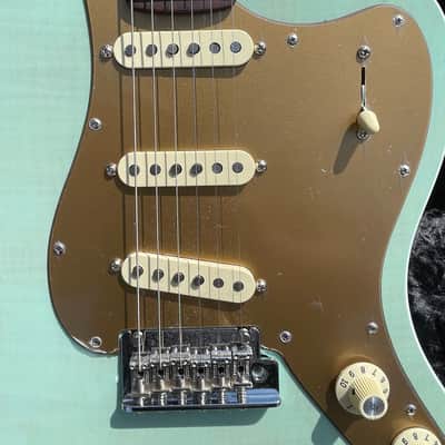 Fender Parallel Universe Volume II Stratocaster Jazzmaster Deluxe 2020 - 2021 - Transparent Faded Seafoam Green image 2