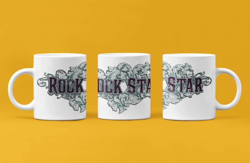 Edna Green Rock Star Mug White image 1
