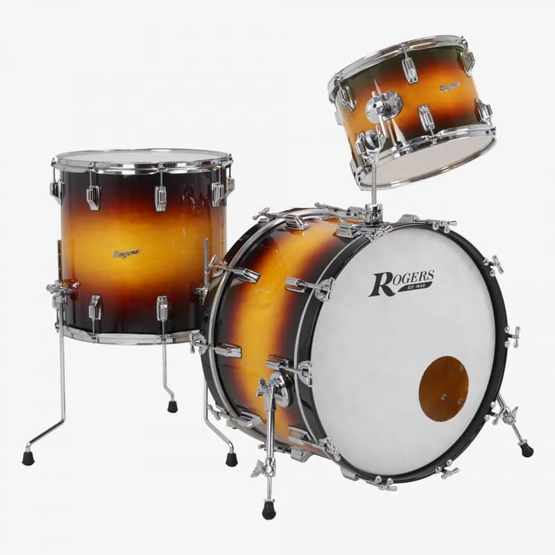 ~NEW!~ Rogers Powertone Series 3-Piece 13/16/20" Drum Kit Set in Sunburst Lacquer image 1