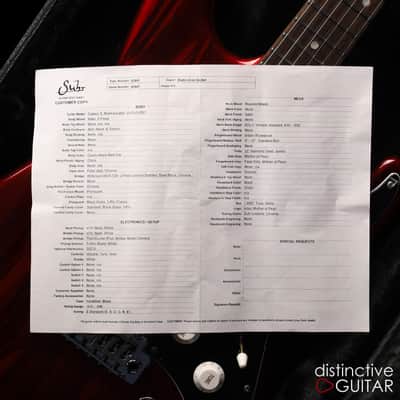 Suhr Classic S Custom - Candy Apple Red Drip image 14