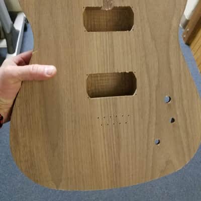 T-style 2017 - Handmade, original solid body black walnut wood image 12