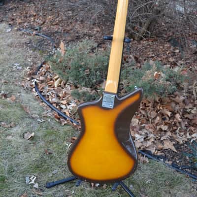 Vintage 1960's Intermark Cipher Bass Guitar Offset Body & Hockey Puck Headstock image 3