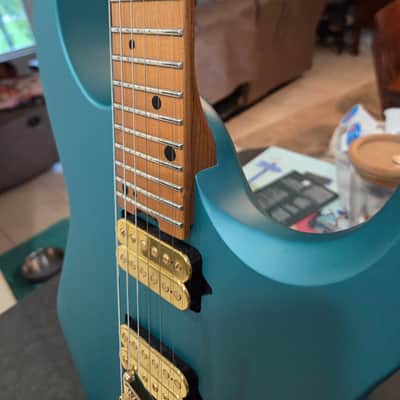 Charvel Angel Vivaldi Signature Pro-Mod DK24-6 Nova 2023 - Lucerne Aqua Firemist image 4