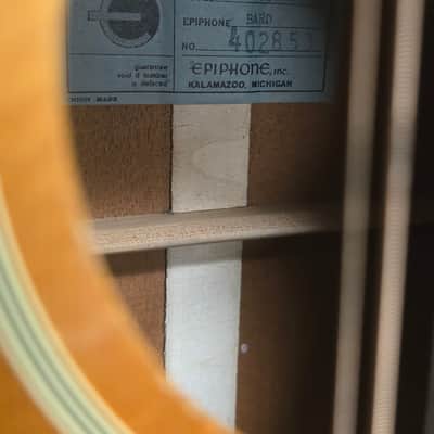 1967 USA Epiphone FT112 Bard 12 String Acoustic Guitar image 4