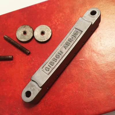 Hand aged Gibson HISTORIC ABR-1 no-wire bridge, nickel | 59 Parts image 4