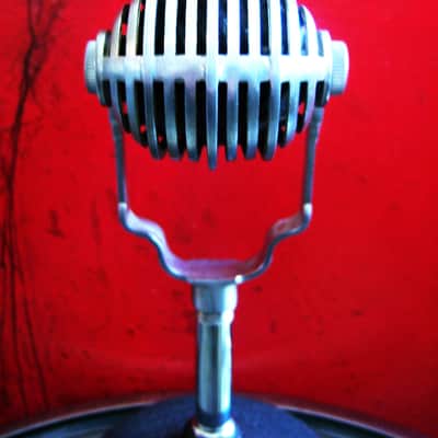 Vintage RARE 1950's American D9A / D9AT dual dynamic cardioid microphone chrome w Belden cable D8T D4T D6T image 12