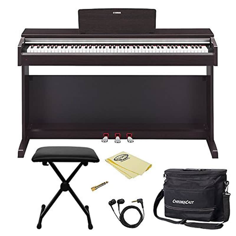 Yamaha YDP-142-B 88-Key Digital Piano with Musician's Bag, | Reverb
