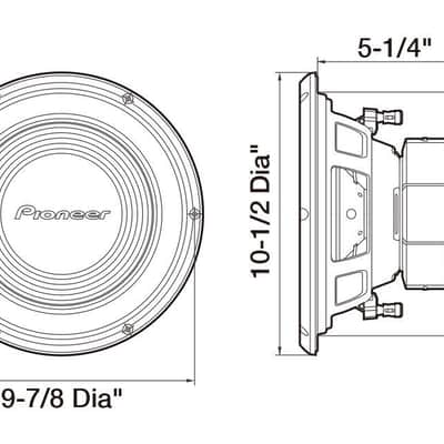 Pioneer - TS-A250D4 - 10" Dual Voice Coil Subwoofer 1300 Watts - 4 Ohm image 3