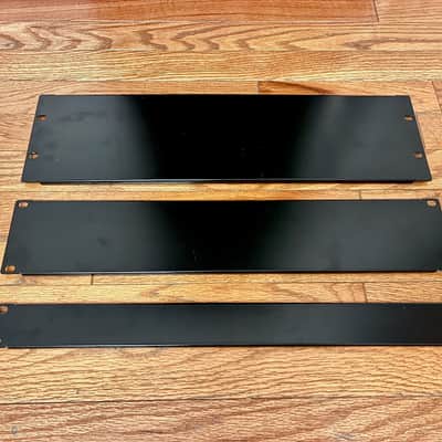 3 Sanus 19" Rack Panels • 1U • 2U • 3U • non-vented • 12 Rack Screws included image 1