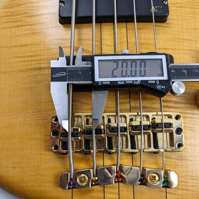 WARWICK Germany Streamer Stage I Broadneck 5-String Bass - Flamed Maple Neck-Through, Rare 20mm String Spacing image 11