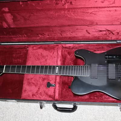 MIJ ESP E-II Baritone 7-String TB-7 - Black Satin - No Tariffs image 2