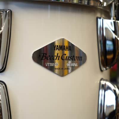 Yamaha/Japan Model #WTT-810J Beech Custom Series 10" Tom - White Lacquer | 7.5x10" image 2
