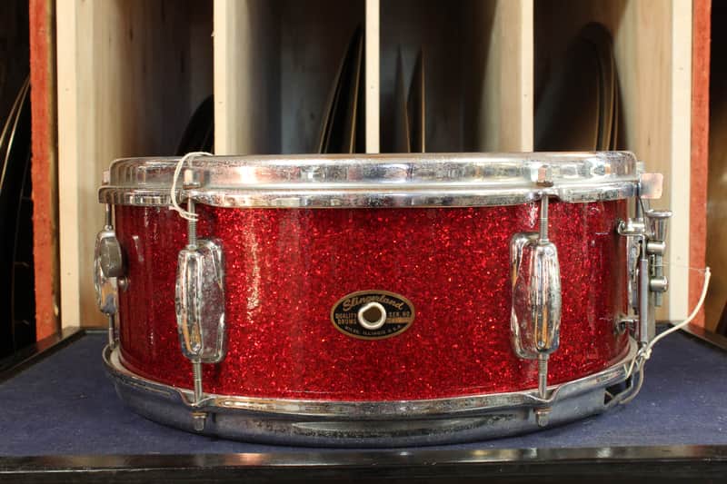 Slingerland 1960s 5.5x14 Deluxe Student Model Snare Drum in Sparkling Red Pearl image 1