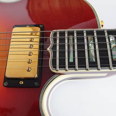 Greco LS-120 1988 - Cherry Sunburst- Gibson L-5S copy. MIJ image 13