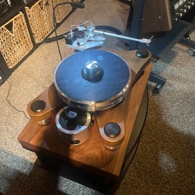 Custom made turntable isolation platform made with Solid walnut wood image 3
