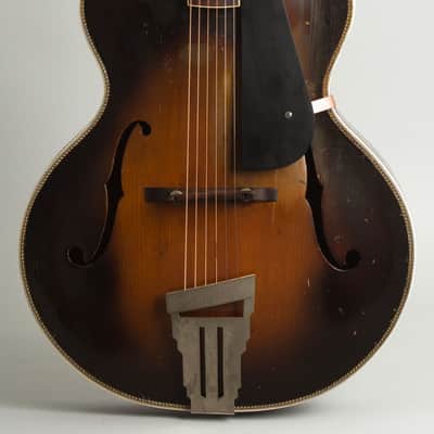 Epiphone Deluxe Arch Top Acoustic Guitar (1931), ser. #5016, black hard shell case. image 3